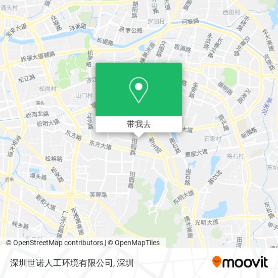 深圳世诺人工环境有限公司地图