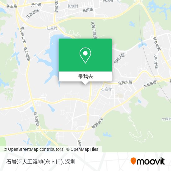 石岩河人工湿地(东南门)地图