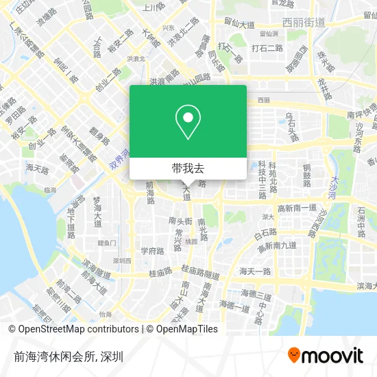 前海湾休闲会所地图