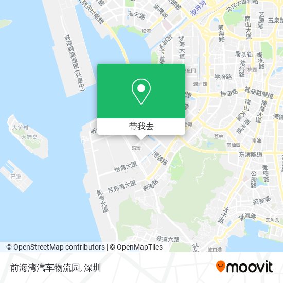 前海湾汽车物流园地图