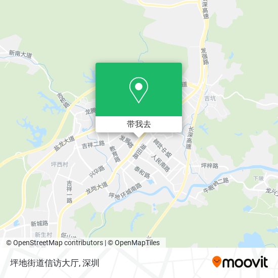 坪地街道信访大厅地图