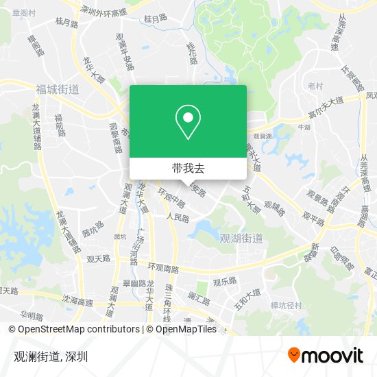 观澜街道地图