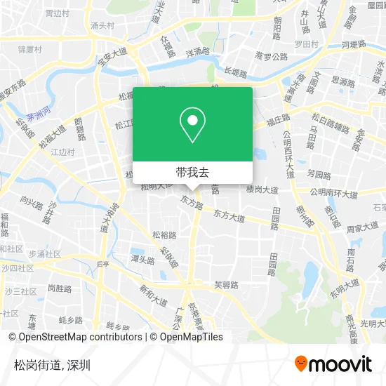 松岗街道地图