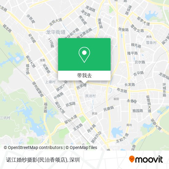 诺江婚纱摄影(民治香颂店)地图
