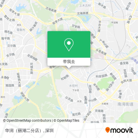 华润（丽湖二分店）地图