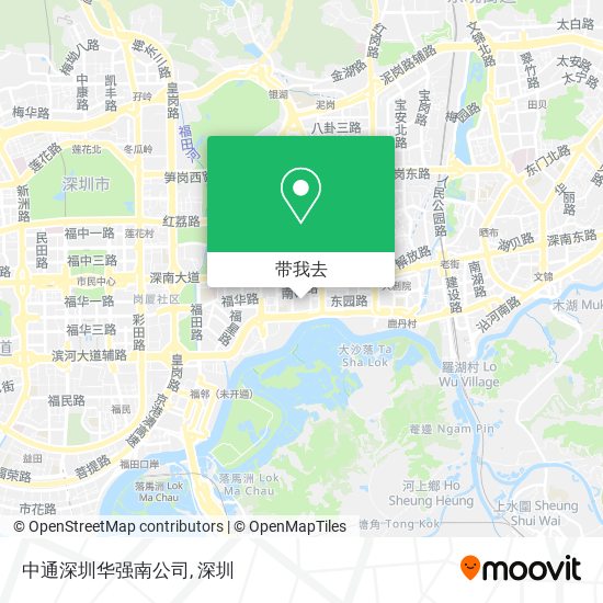 中通深圳华强南公司地图