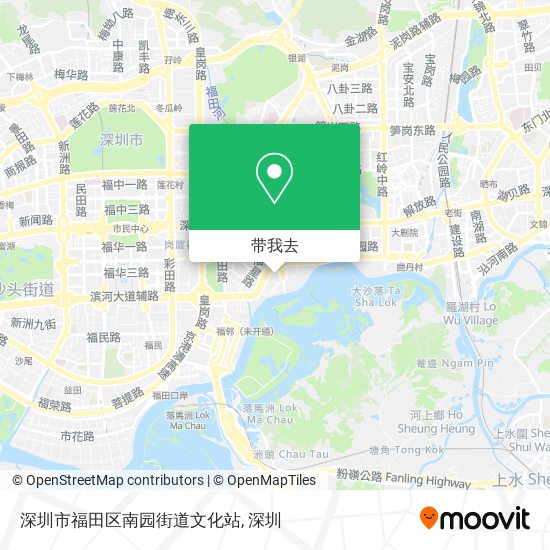 深圳市福田区南园街道文化站地图