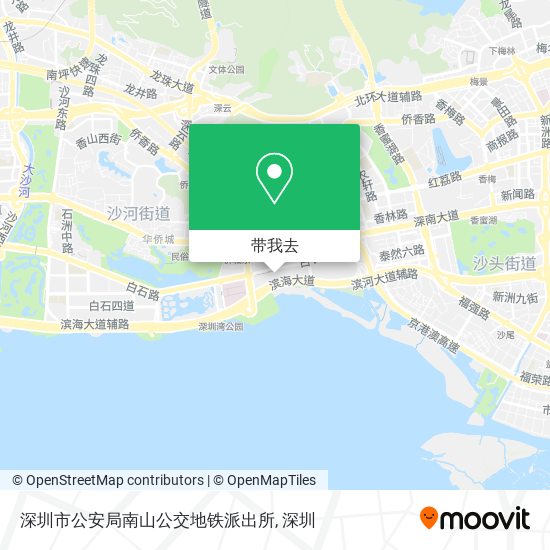 深圳市公安局南山公交地铁派出所地图