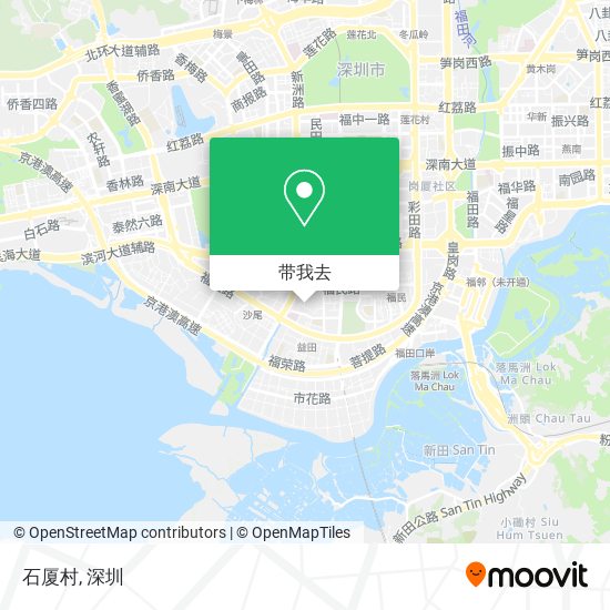 石厦村地图