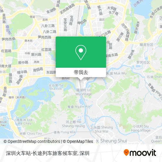 深圳火车站-长途列车旅客候车室地图