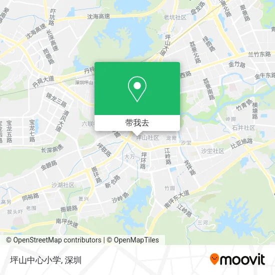 坪山中心小学地图