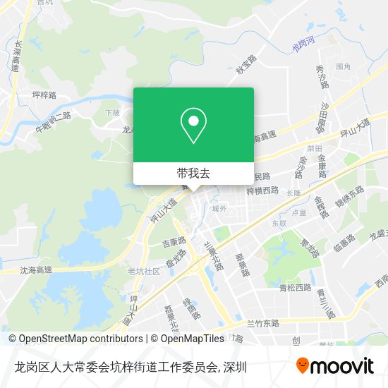 龙岗区人大常委会坑梓街道工作委员会地图