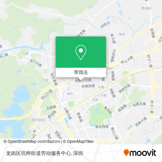 龙岗区坑梓街道劳动服务中心地图
