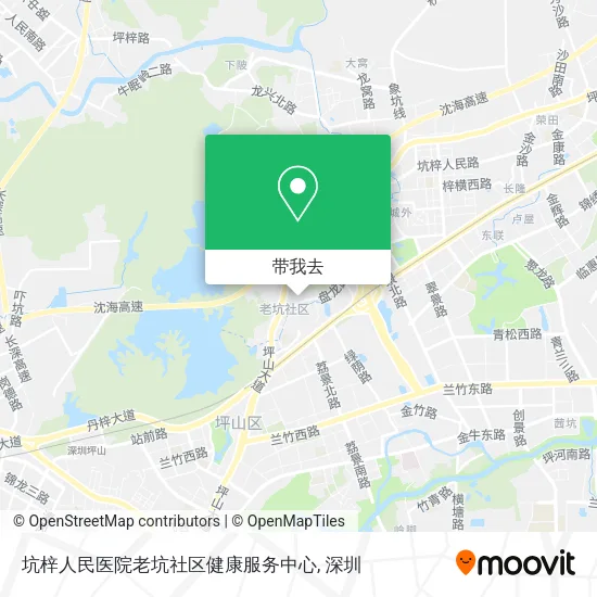 坑梓人民医院老坑社区健康服务中心地图
