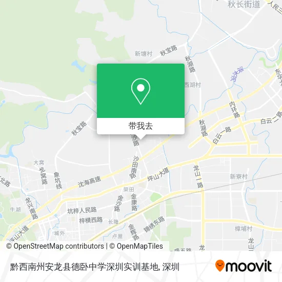 黔西南州安龙县德卧中学深圳实训基地地图