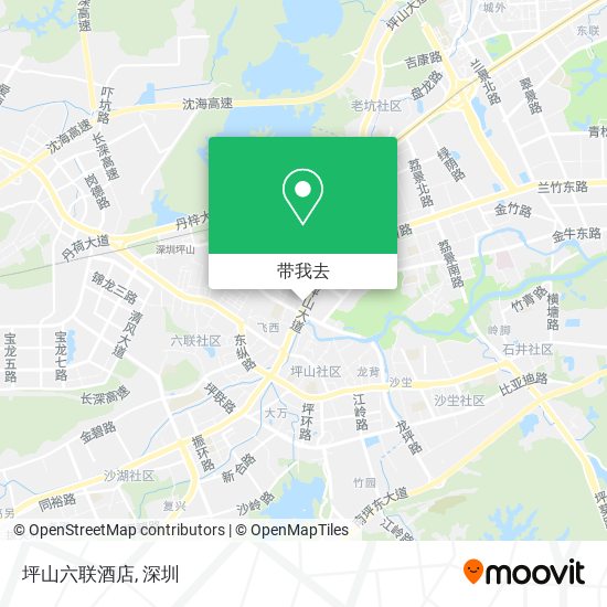 坪山六联酒店地图