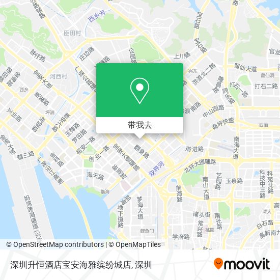 深圳升恒酒店宝安海雅缤纷城店地图