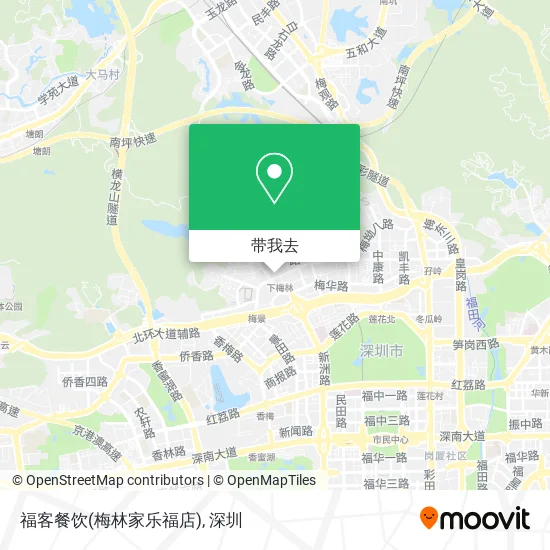 福客餐饮(梅林家乐福店)地图