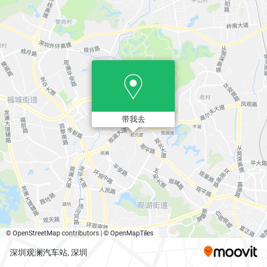 深圳观澜汽车站地图