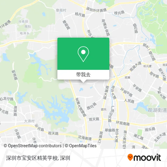 深圳市宝安区精英学校地图