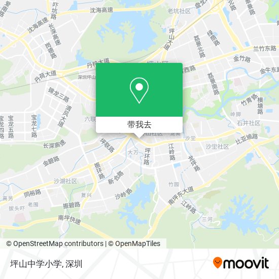 坪山中学小学地图