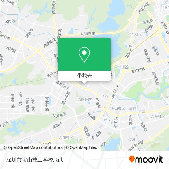 深圳市宝山技工学校地图