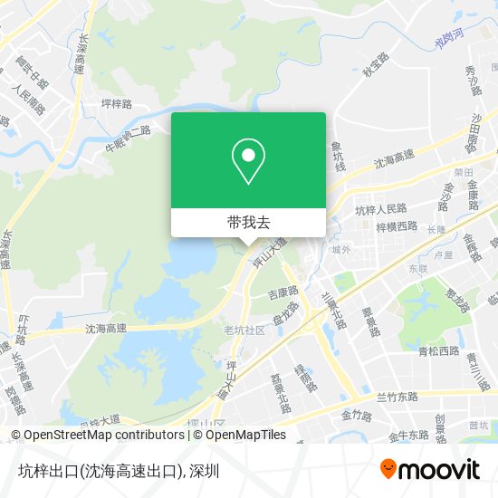 坑梓出口(沈海高速出口)地图