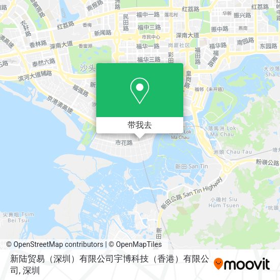 新陆贸易（深圳）有限公司宇博科技（香港）有限公司地图