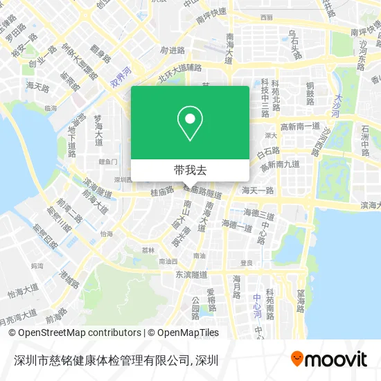 深圳市慈铭健康体检管理有限公司地图