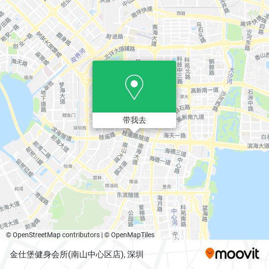 金仕堡健身会所(南山中心区店)地图