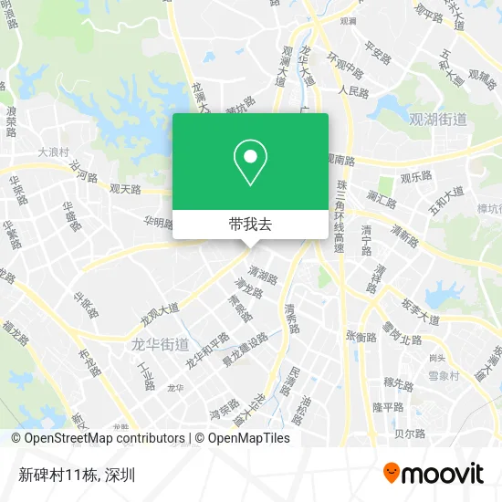 新碑村11栋地图