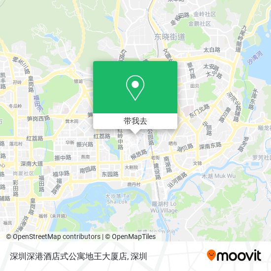 深圳深港酒店式公寓地王大厦店地图