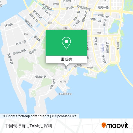 中国银行自助TAM机地图