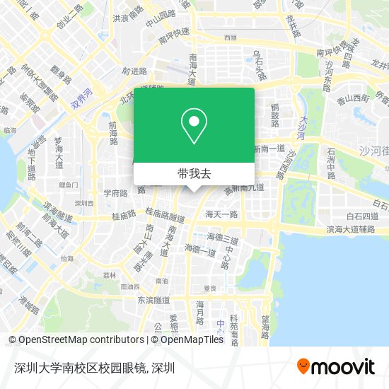 深圳大学南校区校园眼镜地图