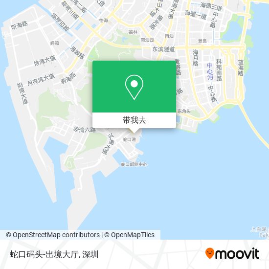 蛇口码头-出境大厅地图