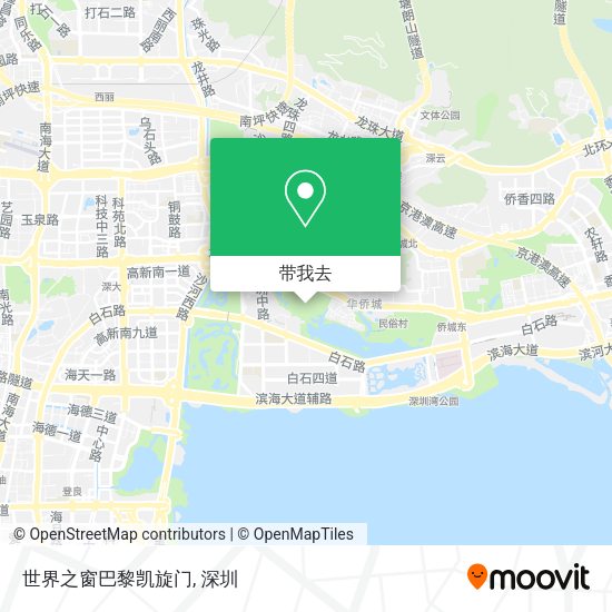 世界之窗巴黎凯旋门地图