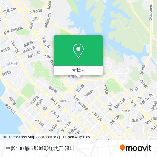 中影100都市影城彩虹城店地图