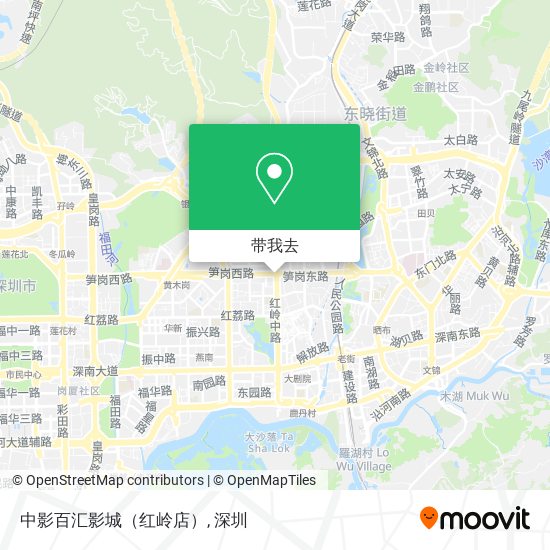 中影百汇影城（红岭店）地图