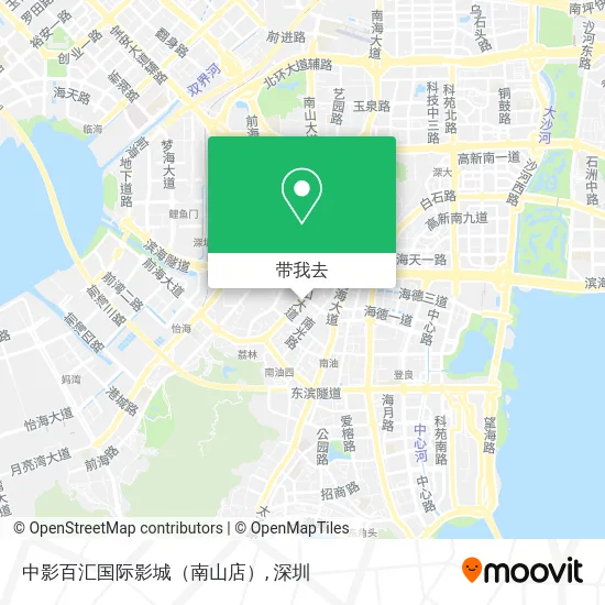 中影百汇国际影城（南山店）地图