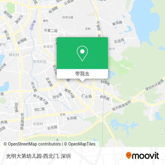 光明大第幼儿园-西北门地图