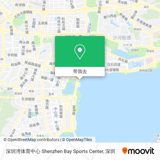 深圳湾体育中心 Shenzhen Bay Sports Center地图