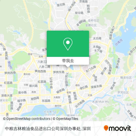 中粮吉林粮油食品进出口公司深圳办事处地图