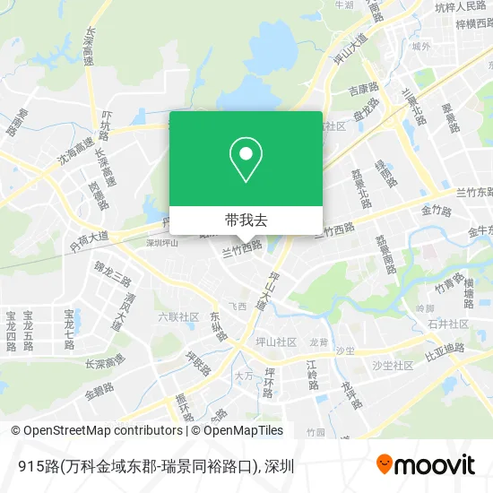 915路(万科金域东郡-瑞景同裕路口)地图