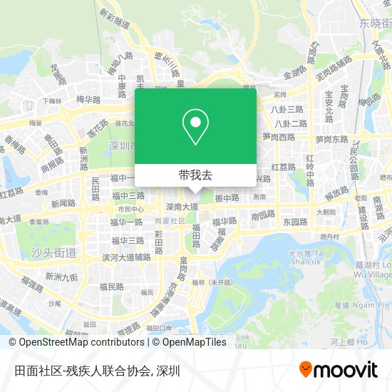 田面社区-残疾人联合协会地图
