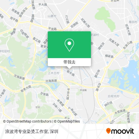 浪波湾专业染烫工作室地图