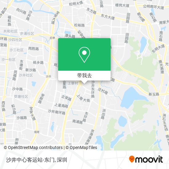 沙井中心客运站-东门地图