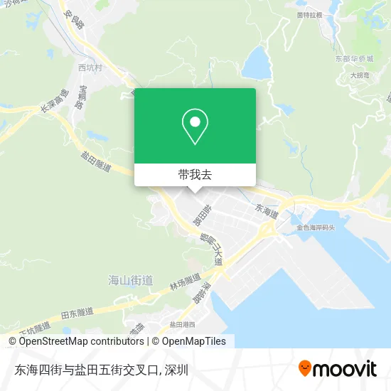 东海四街与盐田五街交叉口地图