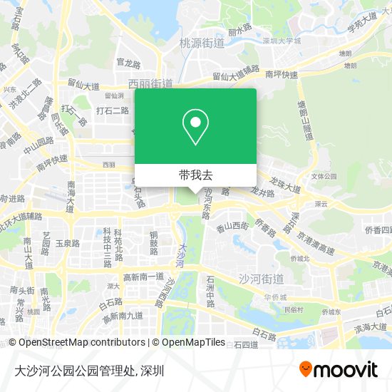 大沙河公园公园管理处地图