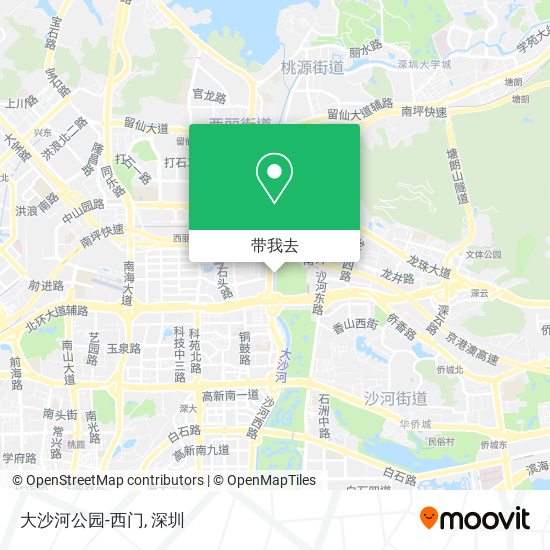 大沙河公园-西门地图