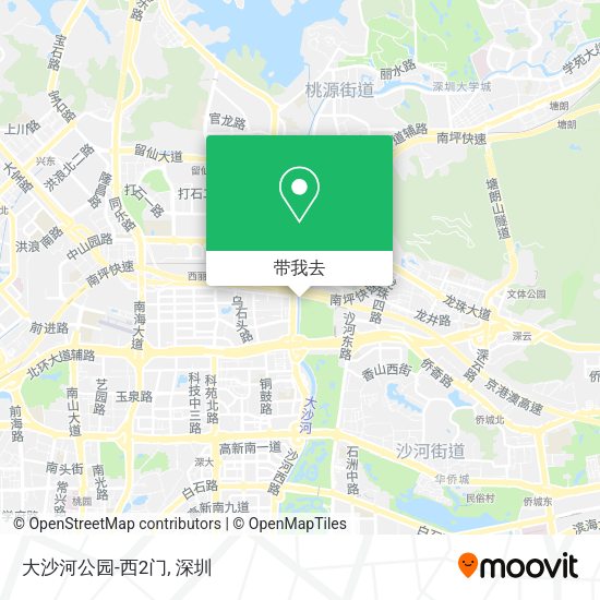 大沙河公园-西2门地图
